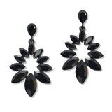 107494, MARQUISE RHINESTONE ACCENT DANGLE EARRING