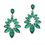 107494, MARQUISE RHINESTONE ACCENT DANGLE EARRING