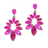 107494, MARQUISE RHINESTONE ACCENT DANGLE EARRING