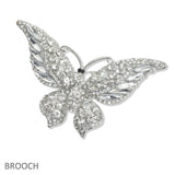 107485, BUTTERFLY RHINESTONE BROOCH PIN