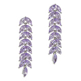 100020, MARQUISE RHINESTONE ACCENT DROP DANGLE EARRING