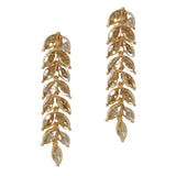 100020, MARQUISE RHINESTONE ACCENT DROP DANGLE EARRING