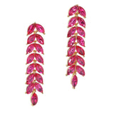 100020, MARQUISE RHINESTONE ACCENT DROP DANGLE EARRING