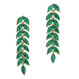 100020, MARQUISE RHINESTONE ACCENT DROP DANGLE EARRING