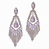 100025, CHANDELIER CRYSTAL RHINESTONE EARRING