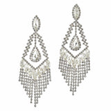 100025, CHANDELIER CRYSTAL RHINESTONE EARRING