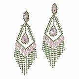 100025, CHANDELIER CRYSTAL RHINESTONE EARRING