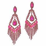 100025, CHANDELIER CRYSTAL RHINESTONE EARRING