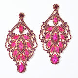 100026, MARQUISE ACCENT CRYSTAL RHINESTONE EARRING