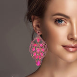 100026, MARQUISE ACCENT CRYSTAL RHINESTONE EARRING