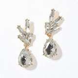 100027, TEARDROP ACCENT RHINESTONE DANGLE EARRING