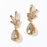 100027, TEARDROP ACCENT RHINESTONE DANGLE EARRING