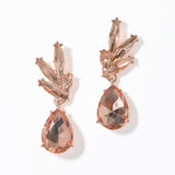 100027, TEARDROP ACCENT RHINESTONE DANGLE EARRING