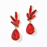 100027, TEARDROP ACCENT RHINESTONE DANGLE EARRING