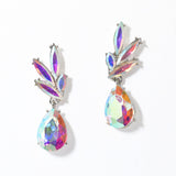 100027, TEARDROP ACCENT RHINESTONE DANGLE EARRING