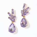 100027, TEARDROP ACCENT RHINESTONE DANGLE EARRING