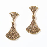 100028, GEOMETRIC CRYSTAL RHINESTONE DANGLE EARRING