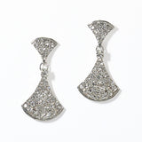 100028, GEOMETRIC CRYSTAL RHINESTONE DANGLE EARRING