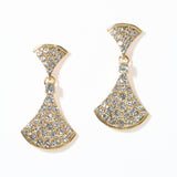 100028, GEOMETRIC CRYSTAL RHINESTONE DANGLE EARRING