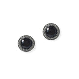 100035, ROUND CUBIC ZIRCONIA STUD EARRING