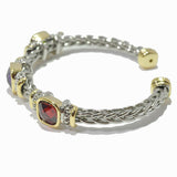 100065, DESIGNER INSPIRED CUBIC ZIRCONIA CUFF BRACELET