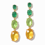 100083, OVAL ACRYLIC DROP DANGLE EARRING