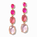 100083, OVAL ACRYLIC DROP DANGLE EARRING
