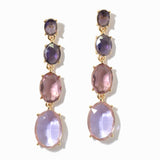 100083, OVAL ACRYLIC DROP DANGLE EARRING