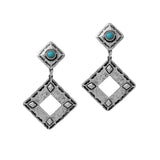 100192, WESTERN GEOMETRIC DANGLE EARRING