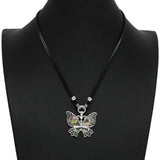 100235, BUTTERFLY ABALONE PENDANT NECKLACE