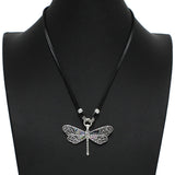 100235, DRAGONFLY ABALONE PENDANT NECKLACE