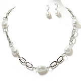 100243, FRESHWATER PEARL ACCENT CHAIN NECKLACE