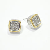 100251, DESIGNER INSPIRED MICRO PAVE STUD EARRING