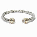 100258, DESIGNER INSPIRED CUBIC ZIRCONIA CUFF BRACELET