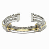 100262, DESIGNER INSPIRED PAVE RHINESTONE CUFF BRACELET
