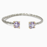 100264, 14K GOLD PLATED, DESIGNER INSPIRED CUBIC ZIRCONIA CUFF BRACELET