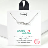 100275, GOLD DIPPED, "LOVING" HAPPY MAMA NECKLACE