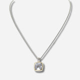 100279, DESIGNER INSPIRED CUBIC ZIRCONIA PENDANT NECKLACE