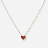 100284, DESIGNER INSPIRED DAINTY HEART PENDANT NECKLACE