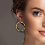 100285, 35MM ROUND HOOP EARRING