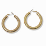 100286, 50MM ROUND THICK HOOP EARRING