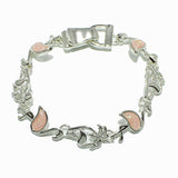 100295, FLAMINGO GLITTER STONE MAGNETIC CLOSURE BRACELET