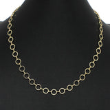 100322, DAINTY CUTOUT MULTI ROUND NECKLACE
