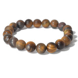 100334, SEMI PRECIOUS STONE BEADED STRETCH BRACELET