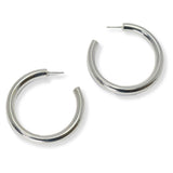 100357, 50MM THICK ROUND HOOP EARRING