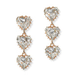 100360, HEART RHINESTONE DROP DANGLE EARRING