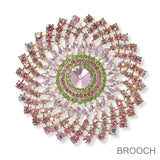 100371, LARGE CRYSTAL RHINESTONE PIN BROOCH