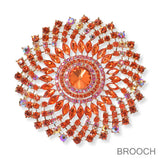 100371, LARGE CRYSTAL RHINESTONE PIN BROOCH