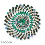 100371, LARGE CRYSTAL RHINESTONE PIN BROOCH