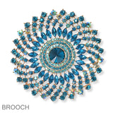 100371, LARGE CRYSTAL RHINESTONE PIN BROOCH